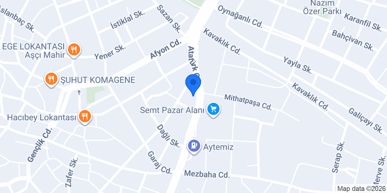 AZİM PİDE ŞUHUT konumu