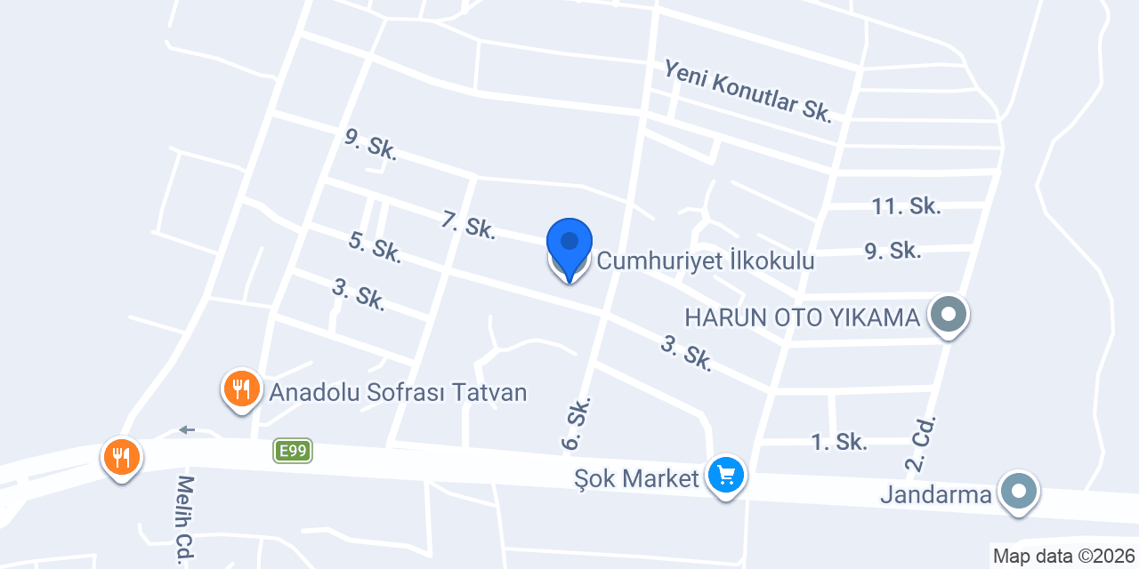 Cumhuriyet İlkokulu konumu