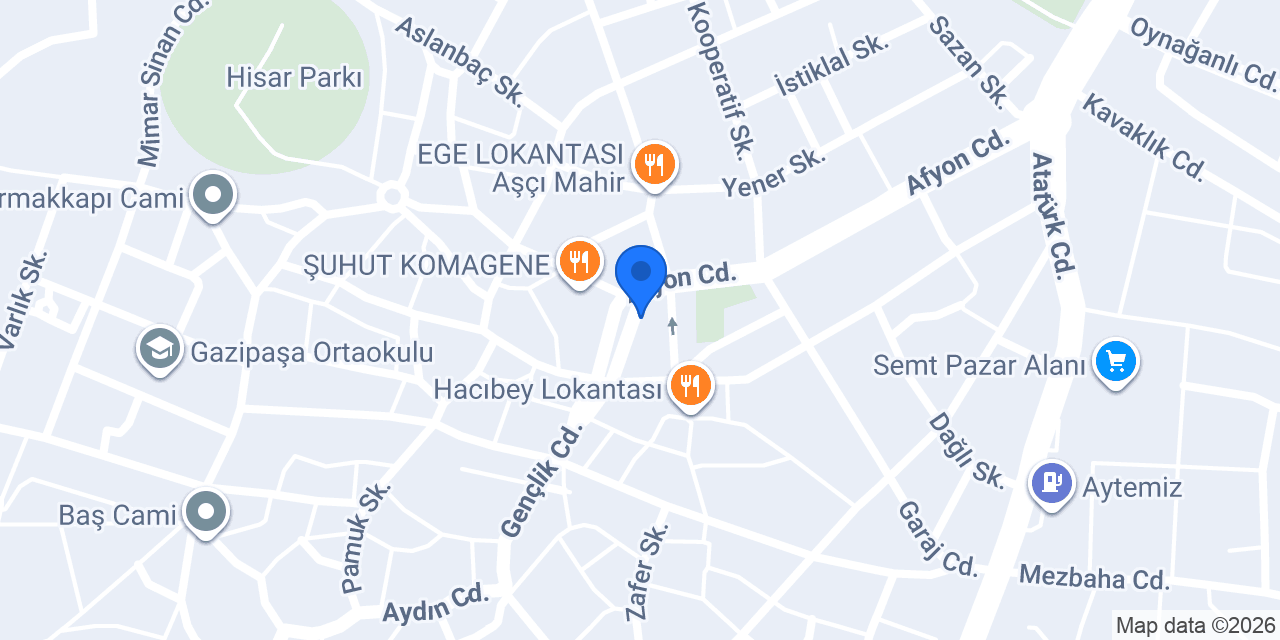 Sinada Eczanesi konumu