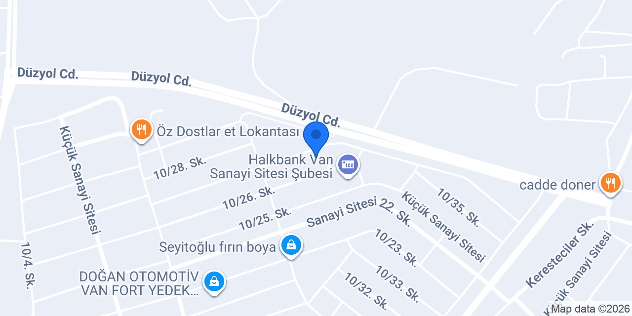 Duranlar Ford Yedek Parça konumu