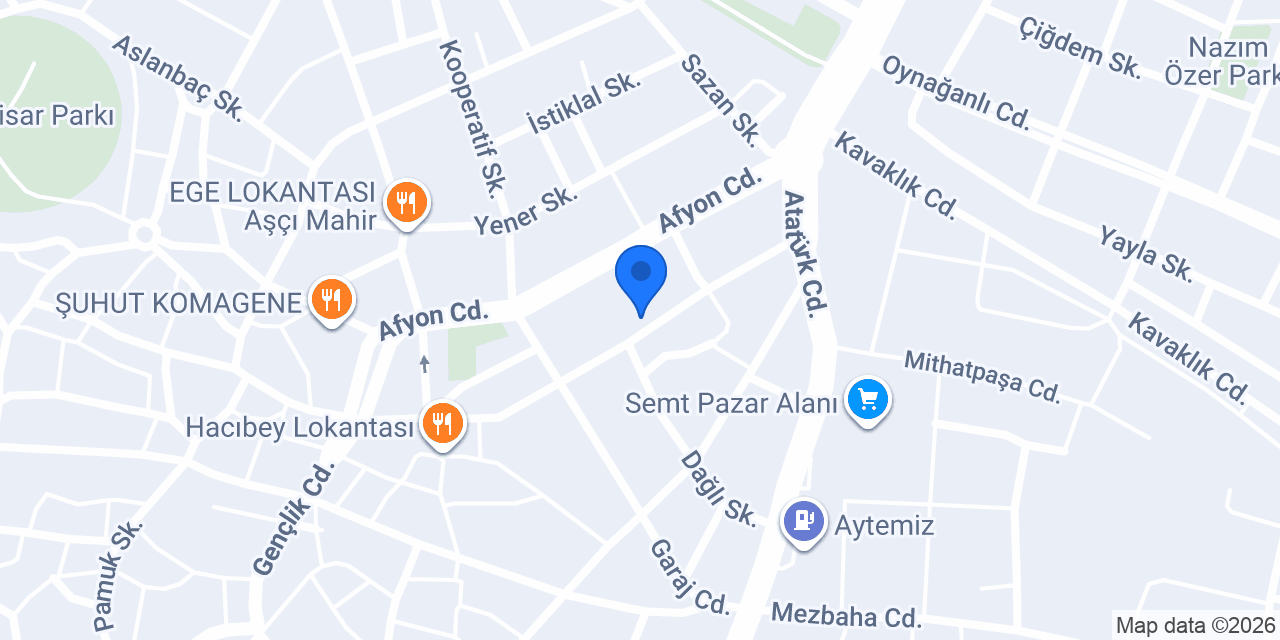 Cadde FastFood&Cafe konumu