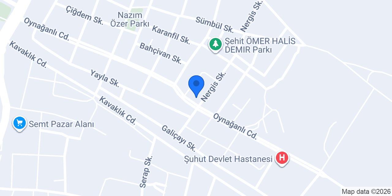 Kocatepe Veteriner Kliniği konumu