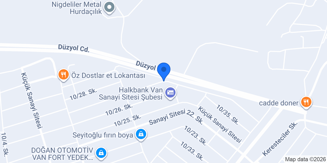 ECUFAST VAN konumu