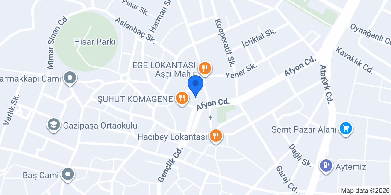ŞUHUT EZGİ KUAFÖR konumu