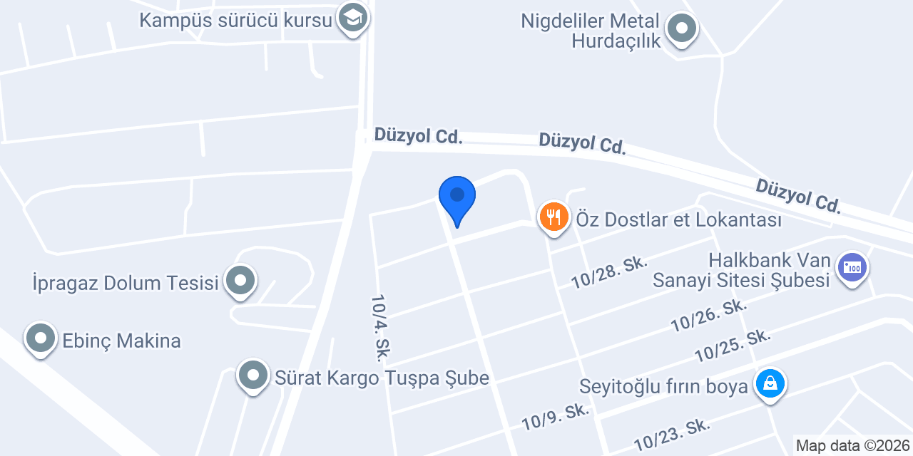Doğusan İş Makinaları konumu