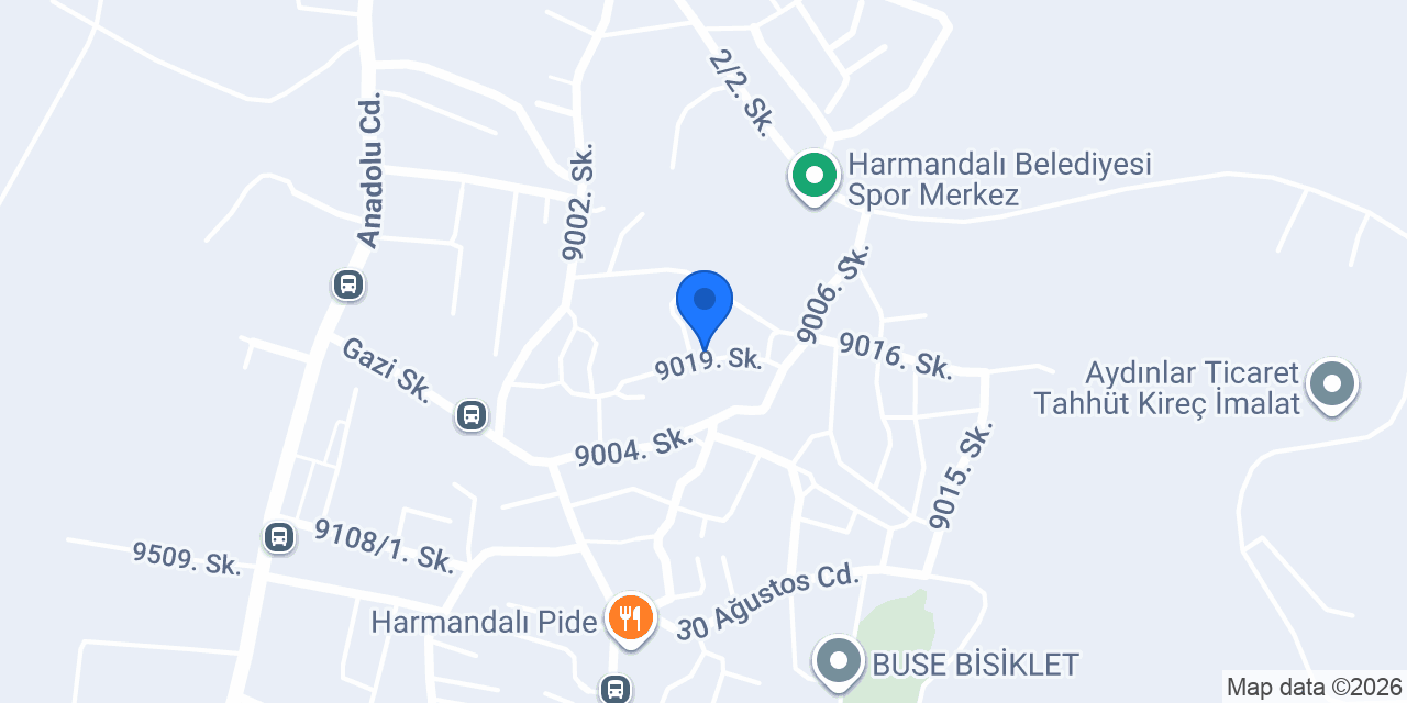 Harmandalı Kılınç Elektrik konumu