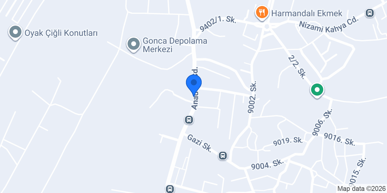 Çetin Rent A Car Çiğli konumu