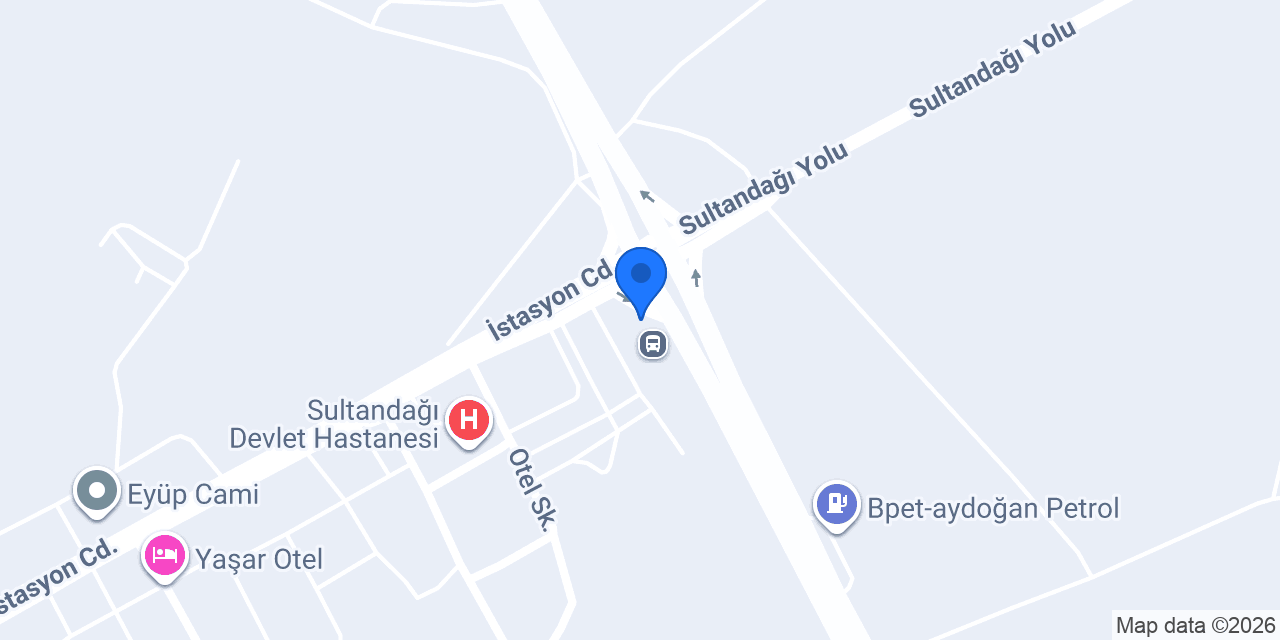 SULTANDAĞI OTOGAR KÂMİLKOÇ konumu