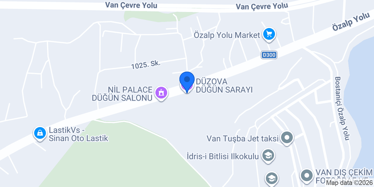 DÜZOVA DÜĞÜN SARAYI konumu
