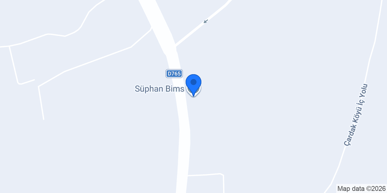 Süphan Bims konumu