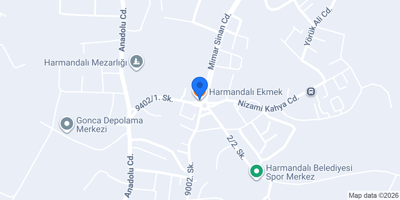Harmandalı Ekmek konumu