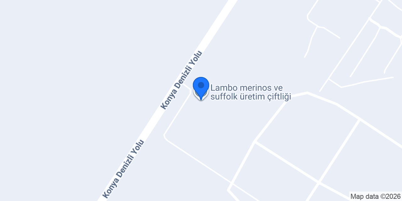 Lambo merinos ve suffolk üretim çiftliği konumu