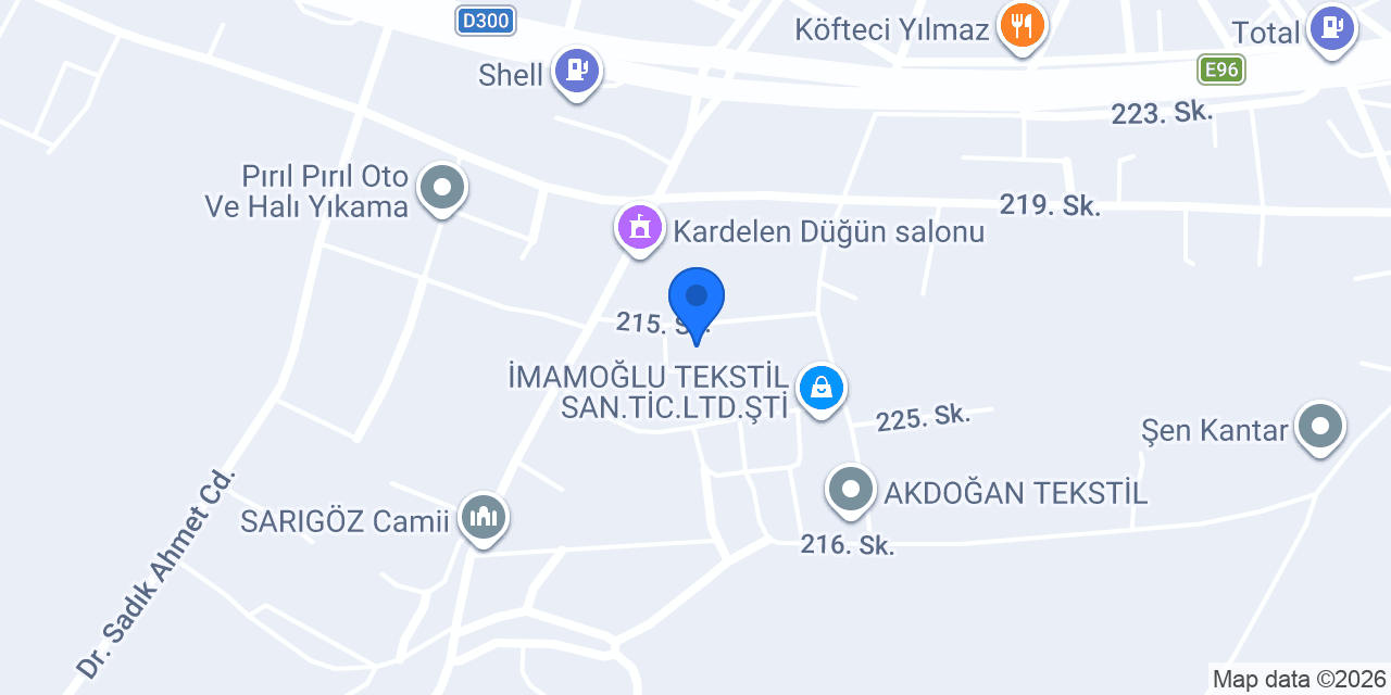 Özbirmak Makina konumu