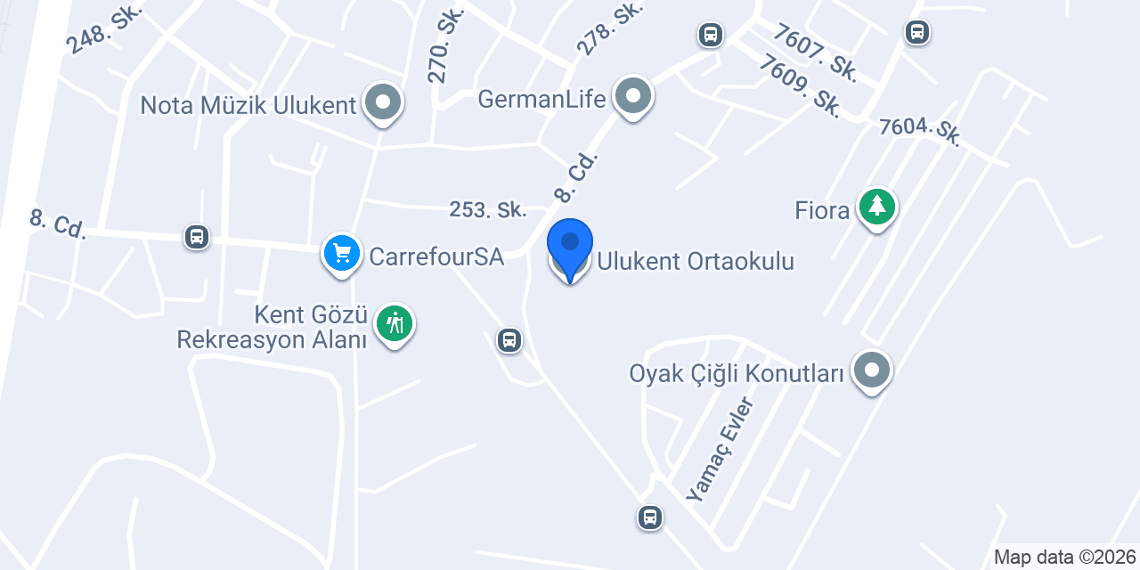Ulukent Ortaokulu konumu