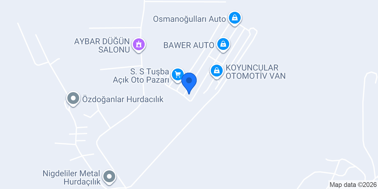 SUNGUR OTOMOTİV konumu