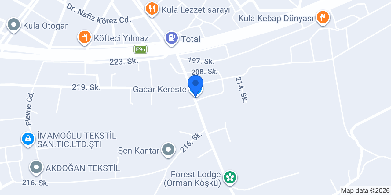 Gacar Kereste konumu