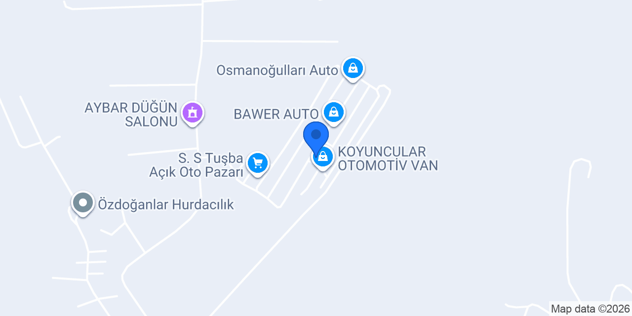 YUSUF OTOMOTİV VAN konumu