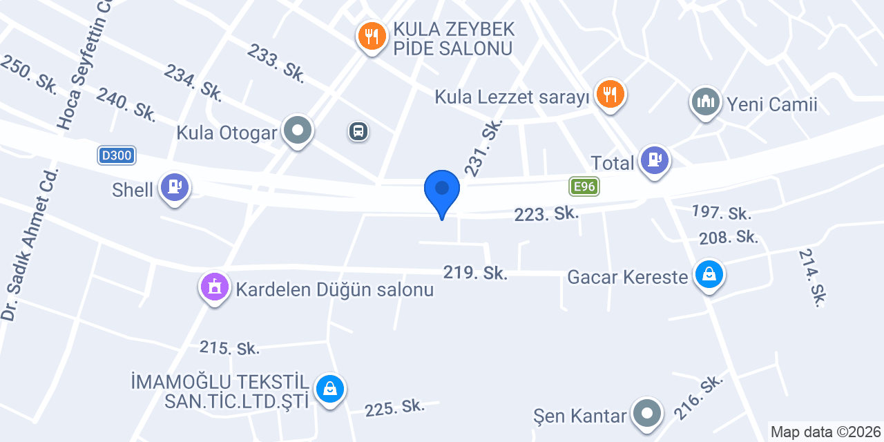 Gokdemir otomotiv konumu