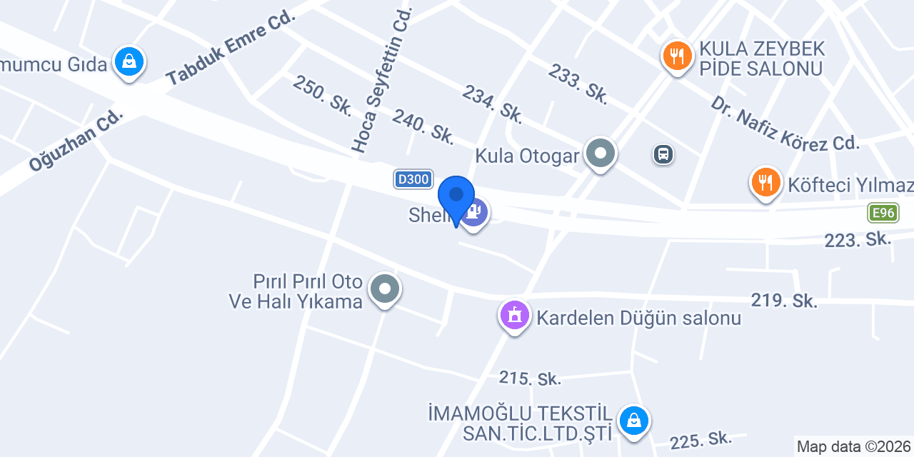 Kula lastikci konumu