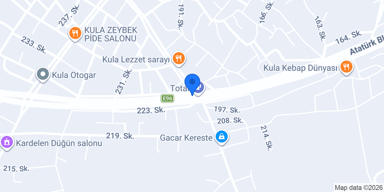 Kula Adliyesi konumu