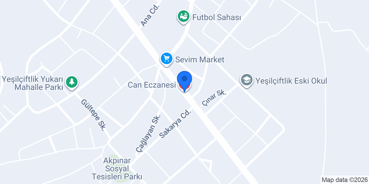 Can Eczanesi konumu