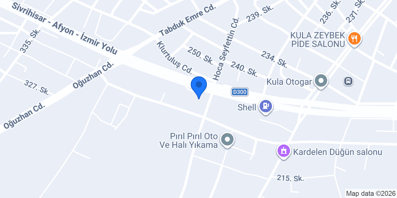Doğuş Oto Lastik Kula konumu