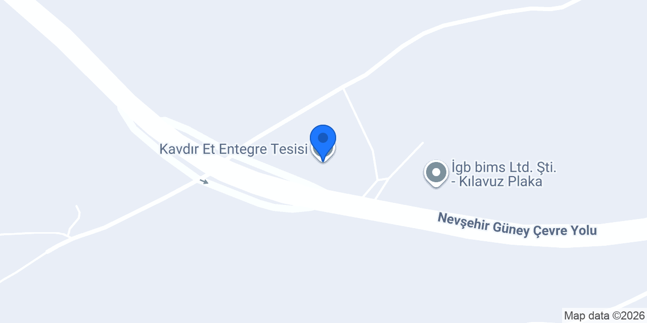 Kavdır Et Entegre Tesisi konumu