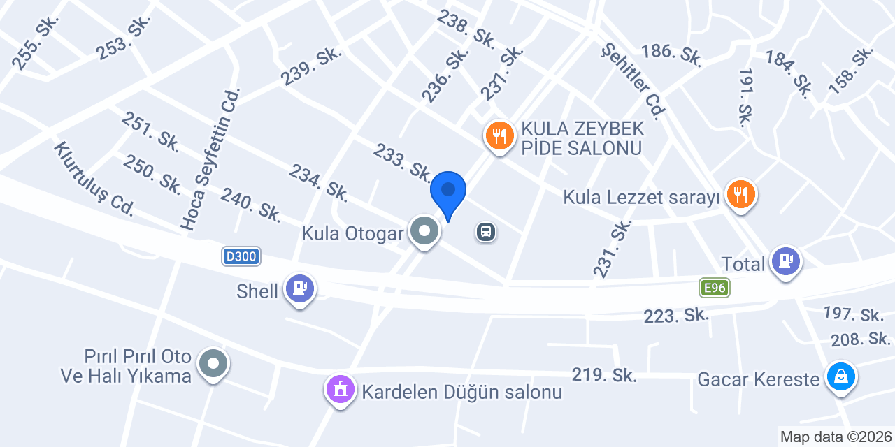 Özgüven Turizm Taşımacılık konumu
