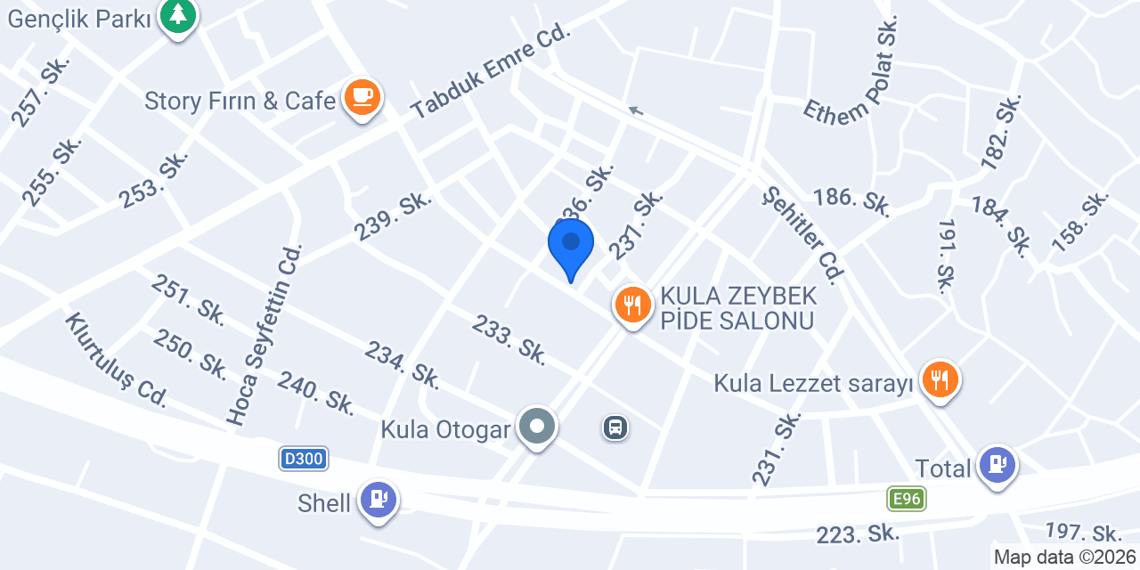 Özel Kula Uzay Anaokulu konumu