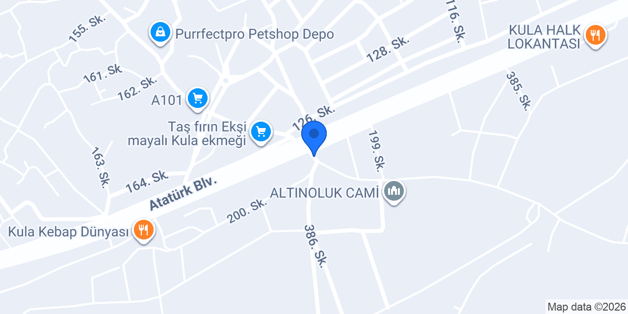 Mavi köşe konumu