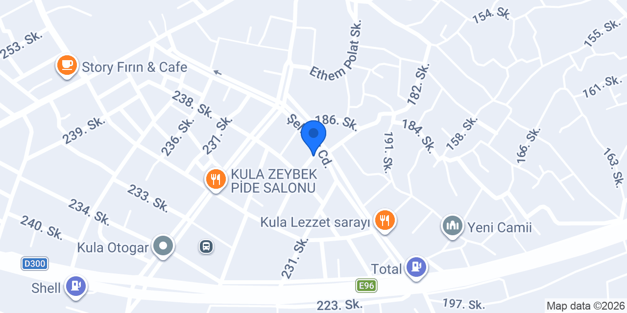 Özel Kula Özbal Sürücü Kursu konumu