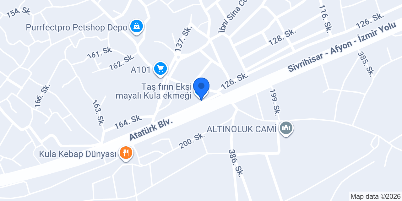 Kula Ekşi Maya Ekmekçi Ahmet Usta konumu