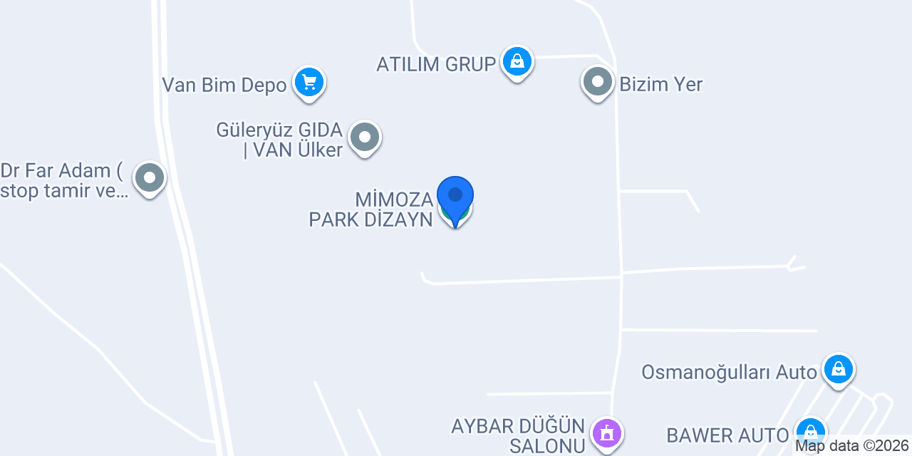 MİMOZA PARK DİZAYN konumu