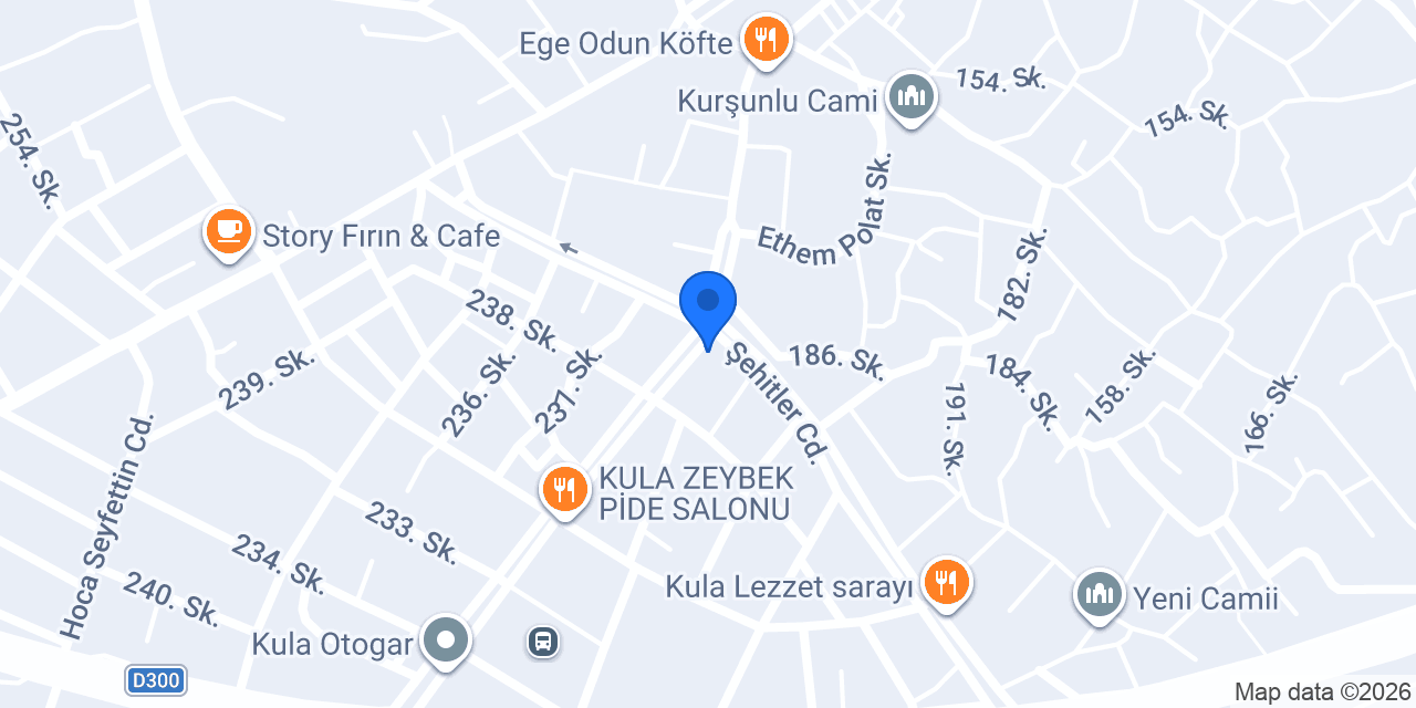 DenizBank Kula Şubesi konumu