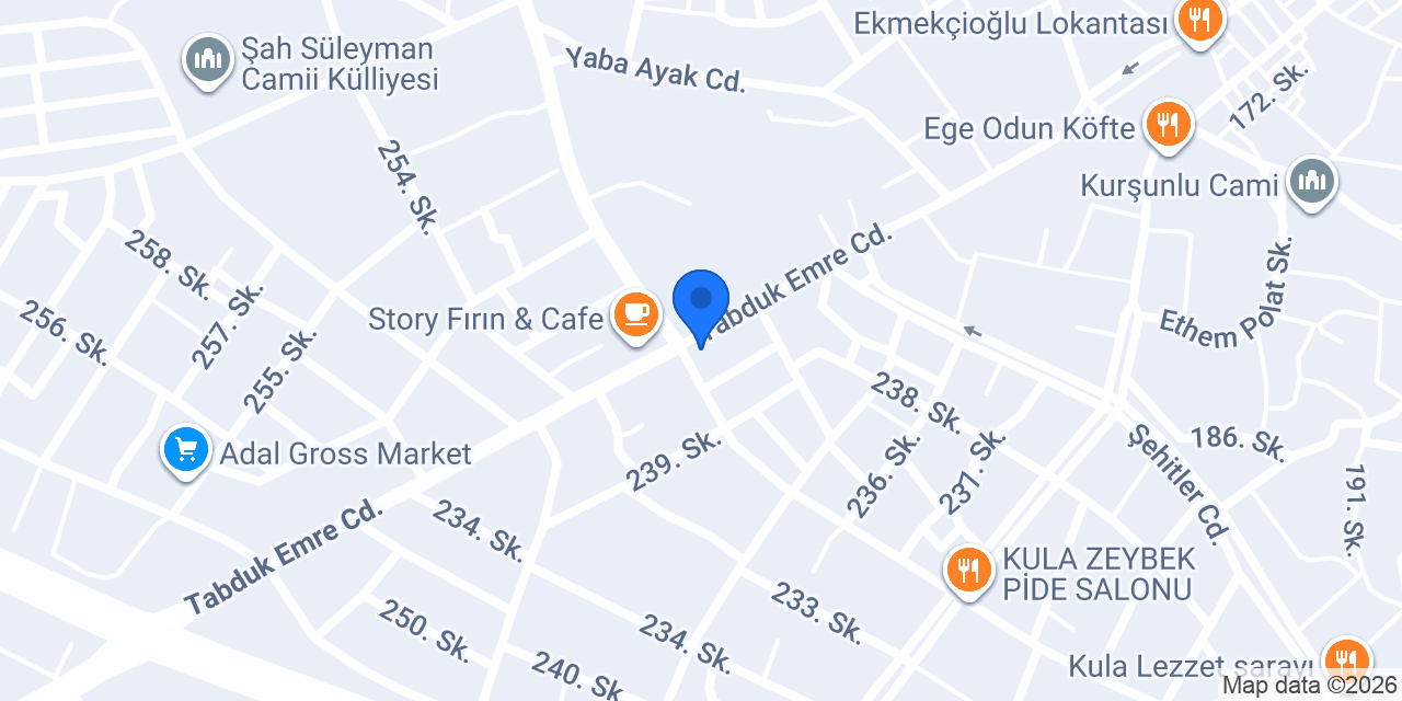 Özenay Pastanesi konumu