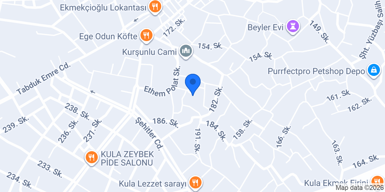 Kula Deri konumu