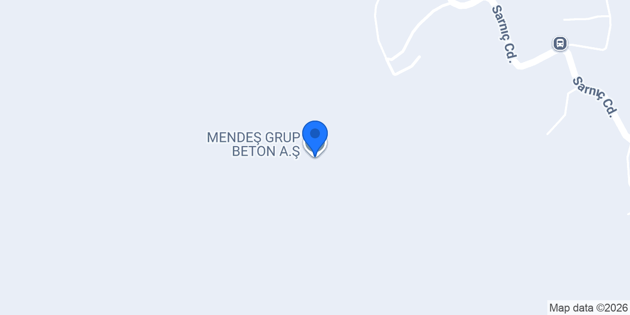 MENDEŞ GRUP BETON A.Ş. konumu