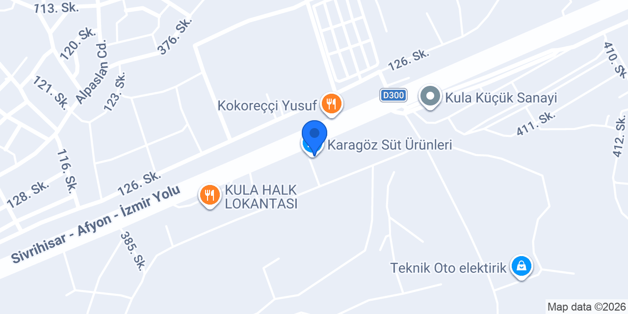 Karagöz Süt Ürünleri konumu