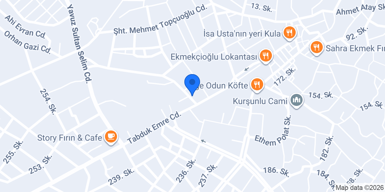 Kuzkaya Veteriner Kliniği konumu