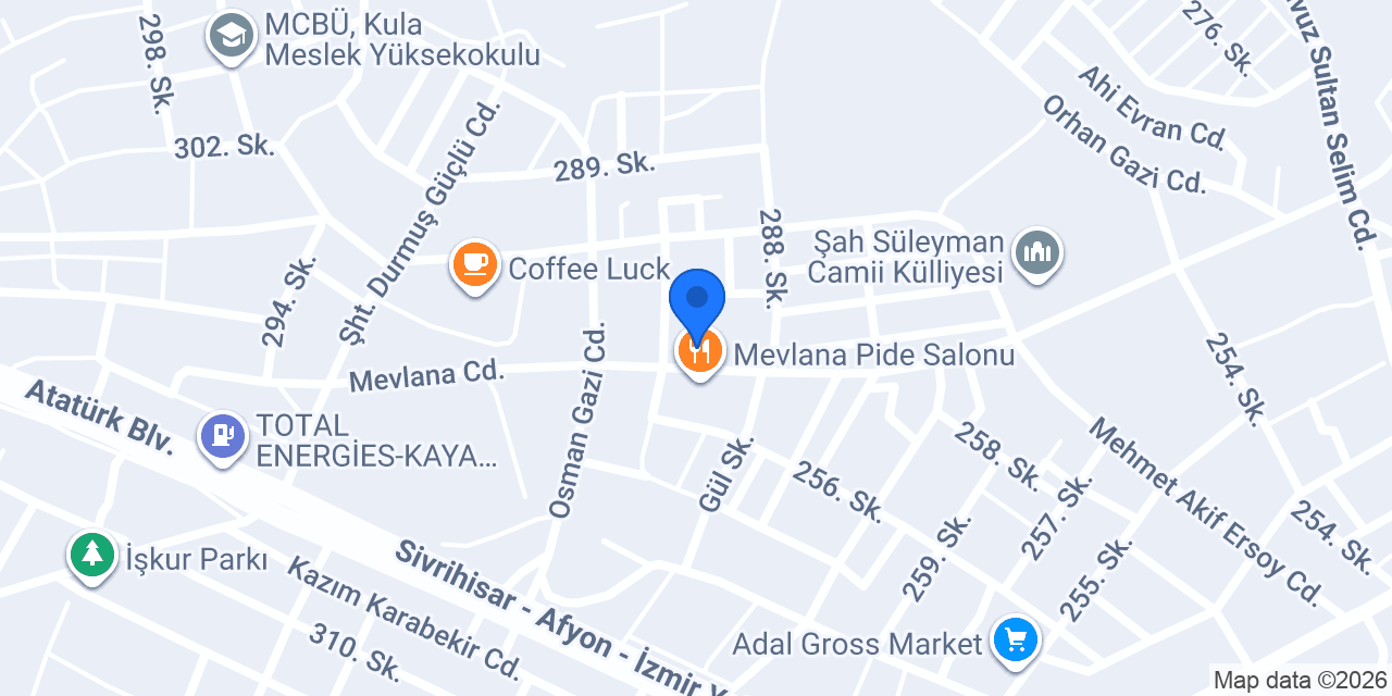 Kordon cafe Bistro konumu