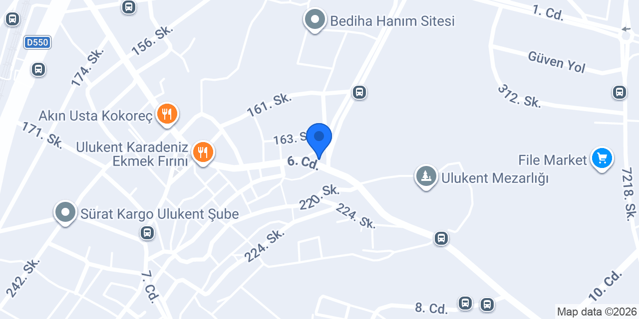 Cadde Erkek Kuaförü konumu