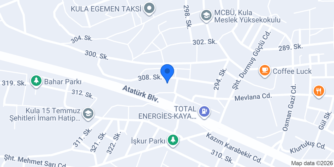Kula İtimat Nakliyat konumu