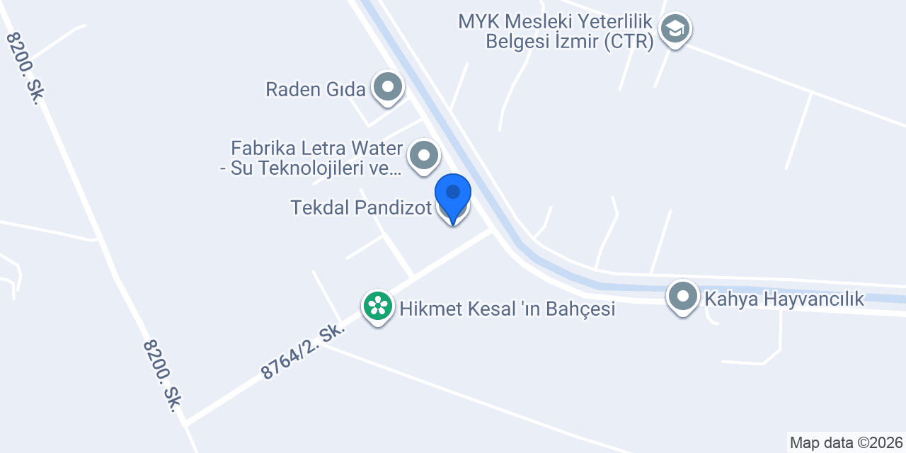 Tekdal Pandizot konumu
