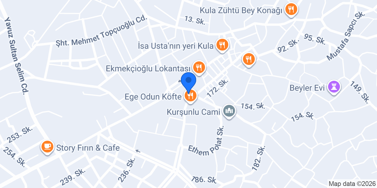 Girgin et kasap ızgara salonu konumu