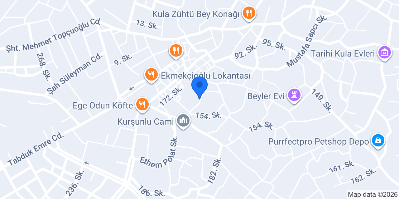 Kula Pideci Özcan konumu
