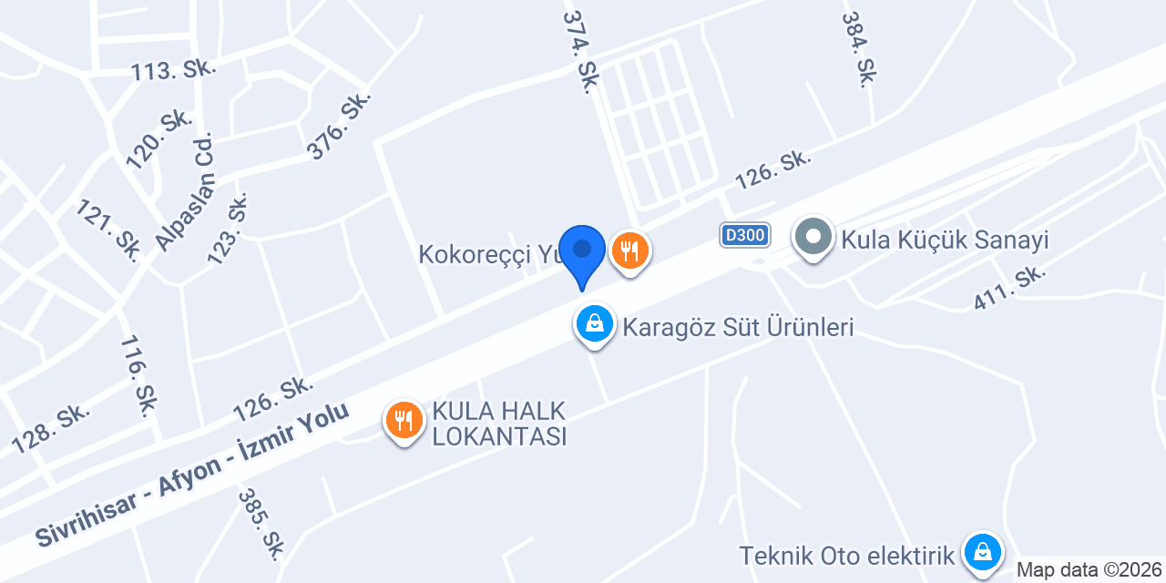 Köfteci Sami konumu