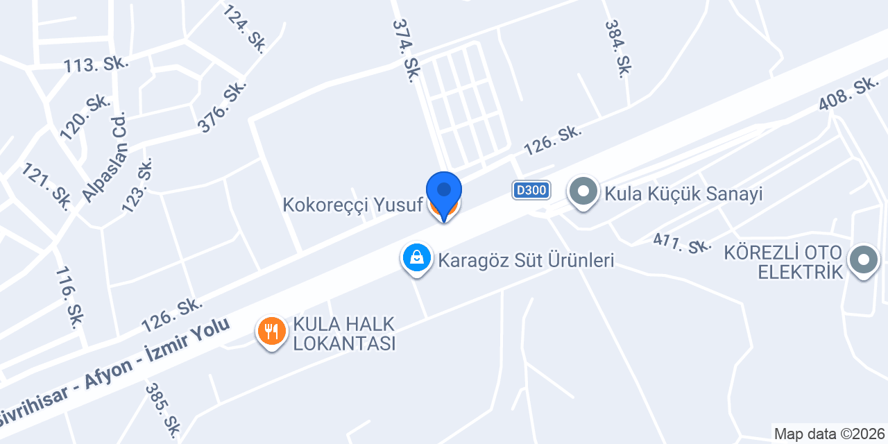 Kokoreççi Yusuf konumu