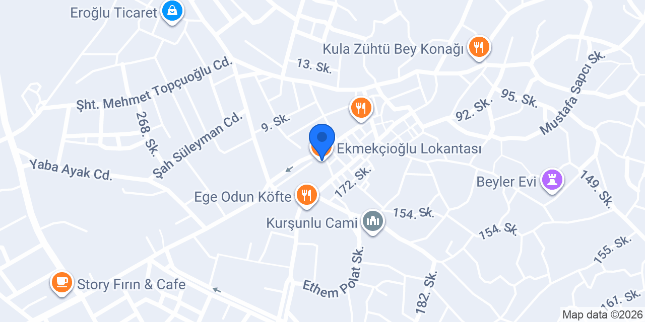 Ekmekçioğlu Lokantası konumu