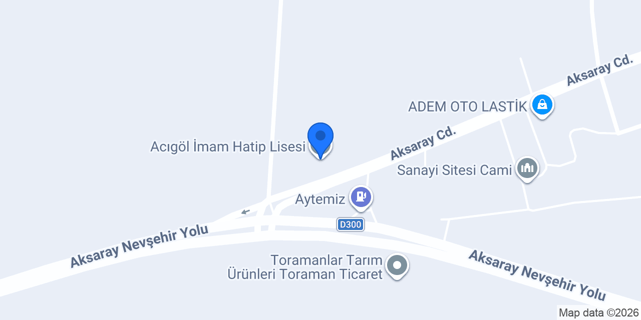 Acıgöl İmam Hatip Lisesi konumu