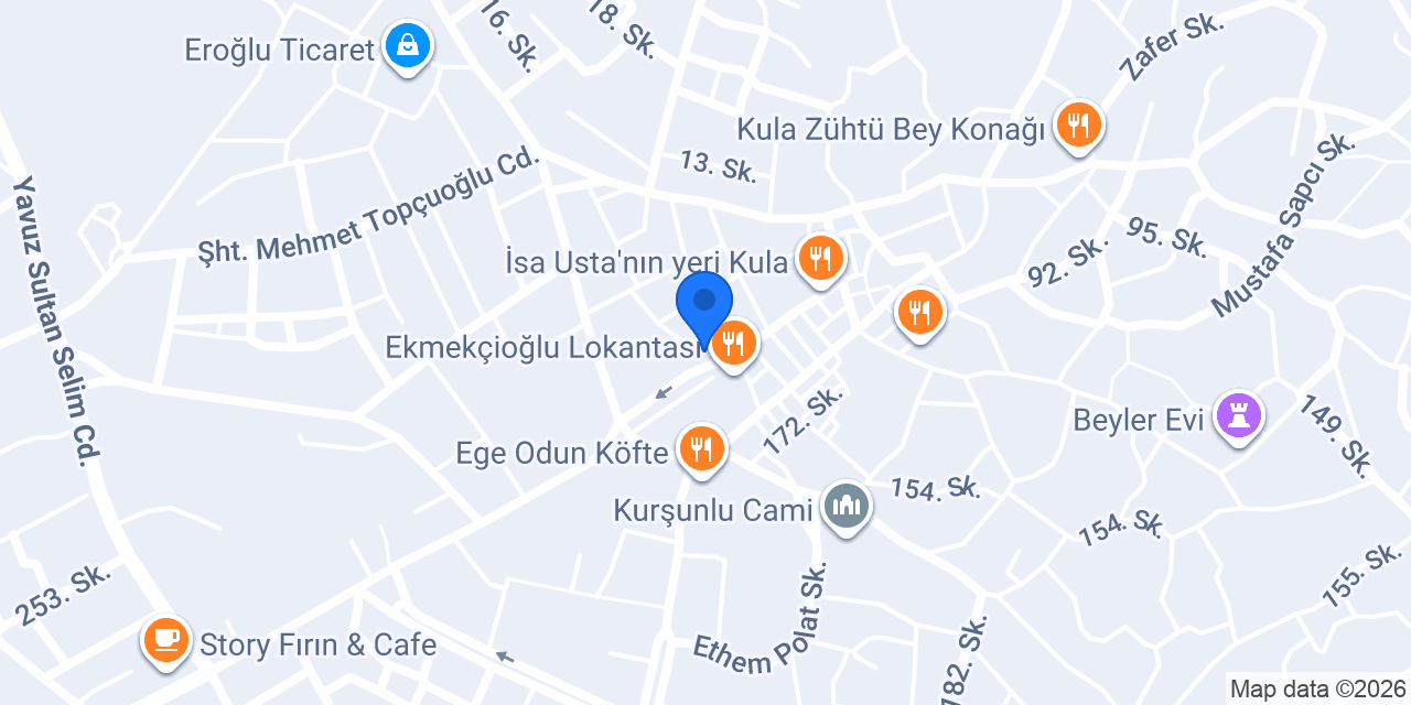 KULA TÜP BAYİ İPRAGAZ konumu